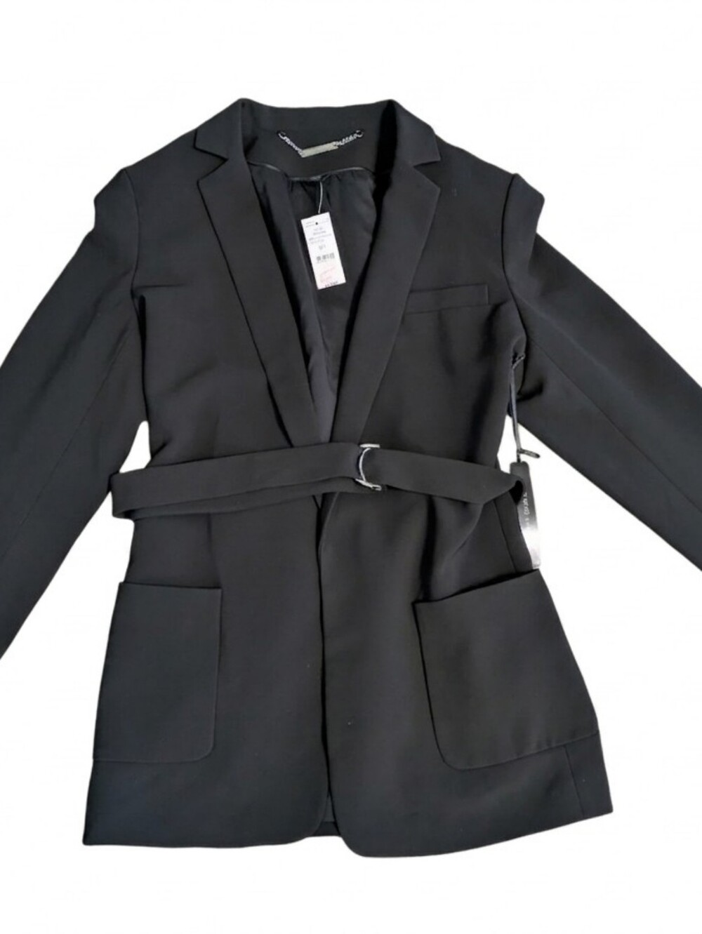 White House Black Market Black Belted Tailored Blazer